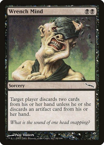 2003 Magic: Mirrodin (MRD) - Wrench Mind (#84, Common) (, Lightly Played)