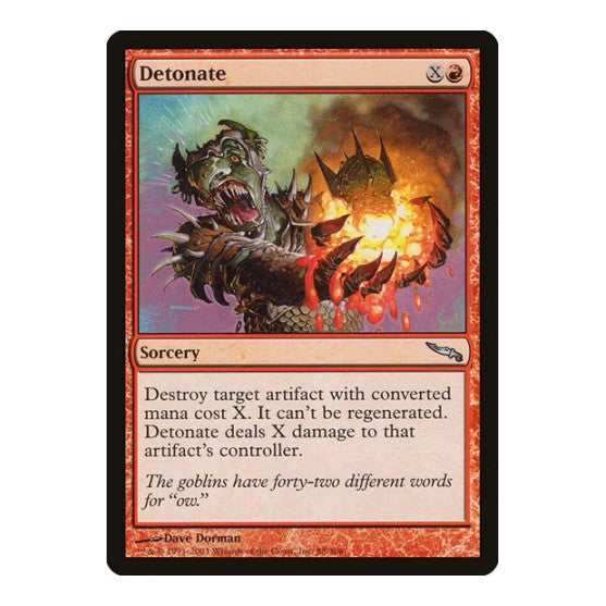 Detonate (MRD) #88 Uncommon (Foil Lightly Played) Mirrodin Magic: The Gathering: 2003