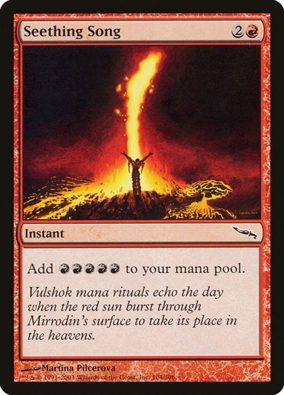 Seething Song (MRD) #104 Common (Moderately Played) Mirrodin Magic: The Gathering: 2003