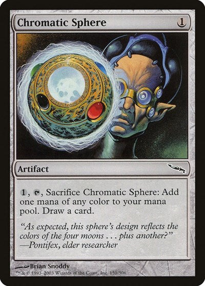 Chromatic Sphere (MRD) #151 Common (Lightly Played) Mirrodin Magic: The Gathering: 2003