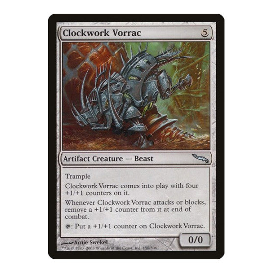 Clockwork Vorrac (MRD) #156 Uncommon (Moderately Played) Mirrodin Magic: The Gathering: 2003
