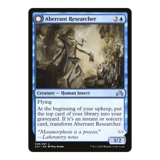Aberrant Researcher (SOI) #49 Uncommon (Lightly Played) Shadows over Innistrad Magic: The Gathering: 2016