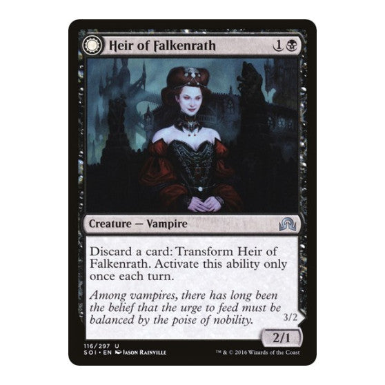 Heir of Falkenrath (SOI) #116 Uncommon (Lightly Played) Shadows over Innistrad Magic: The Gathering: 2016