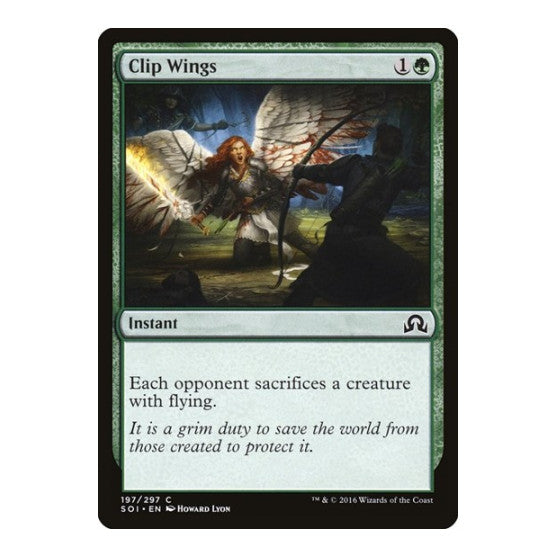 Clip Wings (SOI) #197 Common (Lightly Played) Shadows over Innistrad Magic: The Gathering: 2016