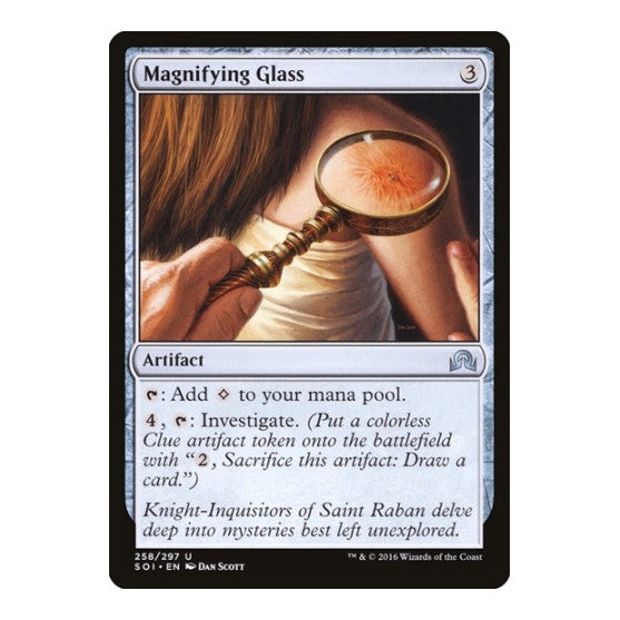 Magnifying Glass (SOI) #258 Uncommon (Lightly Played) Shadows over Innistrad Magic: The Gathering: 2016