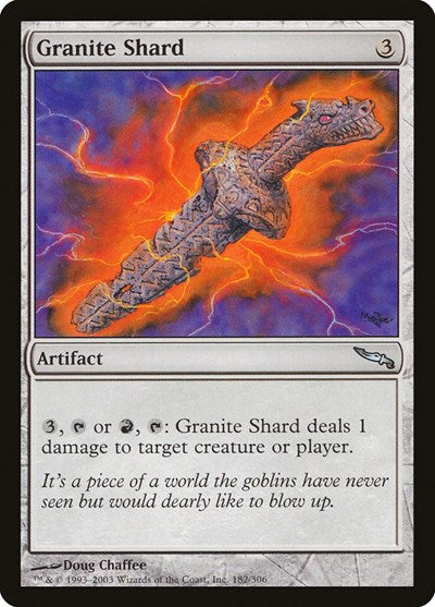 Granite Shard (MRD) #182 Uncommon (Lightly Played) Mirrodin Magic: 2003
