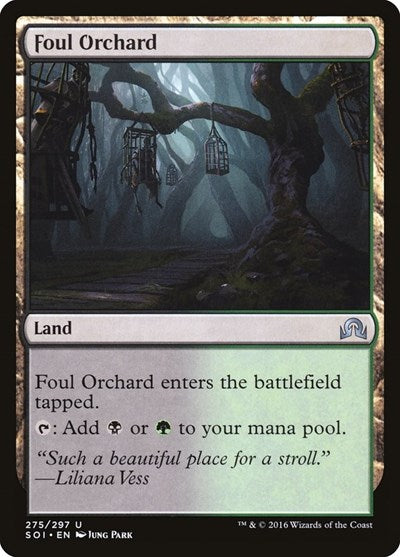 Foul Orchard (SOI) #275 Uncommon (Lightly Played) Shadows over Innistrad Magic: The Gathering: 2016