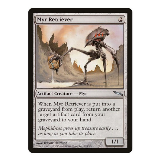 Myr Retriever (MRD) #215 Uncommon (Lightly Played) Mirrodin Magic: The Gathering: 2003