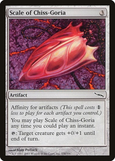 Scale of Chiss Goria (MRD) #236 Common (Heavily Played) Mirrodin Magic: 2003