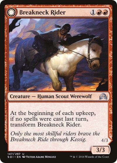 Breakneck Rider (SOI) #147 Uncommon (Lightly Played) Shadows over Innistrad Magic: The Gathering: 2016