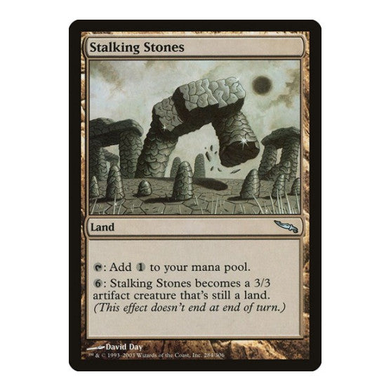 Stalking Stones (MRD) #284 Uncommon (Lightly Played) Mirrodin Magic: The Gathering: 2003