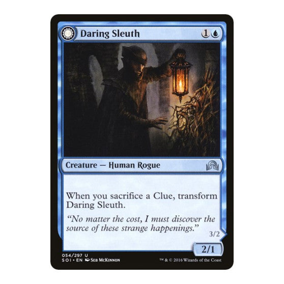 Daring Sleuth (SOI) #54 Uncommon (Lightly Played) Shadows over Innistrad Magic: The Gathering: 2016