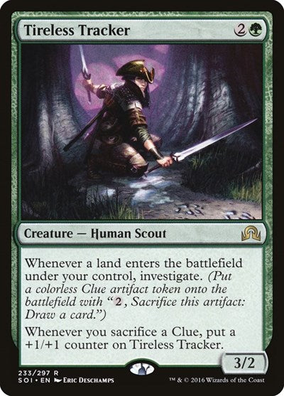 Tireless Tracker (SOI) #233 Rare (Lightly Played) Shadows over Innistrad Magic: The Gathering: 2016