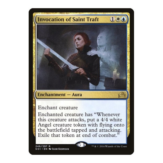 Invocation of Saint Traft (SOI) #246 Rare (Lightly Played) Shadows over Innistrad Magic: The Gathering: 2016