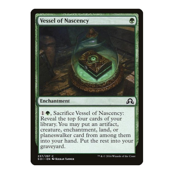 Vessel of Nascency (SOI) #237 Common (Lightly Played) Shadows over Innistrad Magic: The Gathering: 2016
