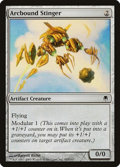 Arcbound Stinger (DST) #103 Common (Moderately Played) Darksteel Magic: The Gathering: 2004