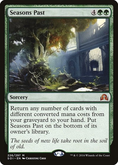 Seasons Past (SOI) #226 Mythic Rare (Moderately Played) Shadows over Innistrad Magic: The Gathering: 2016
