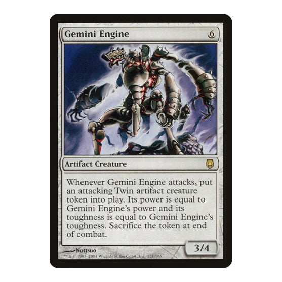 Gemini Engine (DST) #121 Rare (Lightly Played) Darksteel Magic: The Gathering: 2004
