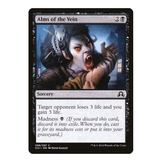 Alms of the Vein (SOI) #98 Common (Lightly Played) Shadows over Innistrad Magic: The Gathering: 2016