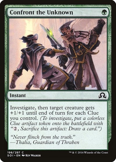 Confront the Unknown (SOI) #198 Common (Lightly Played) Shadows over Innistrad Magic: The Gathering: 2016