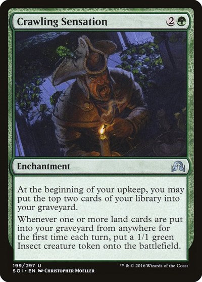 Crawling Sensation (SOI) #199 Uncommon (Lightly Played) Shadows over Innistrad Magic: The Gathering: 2016