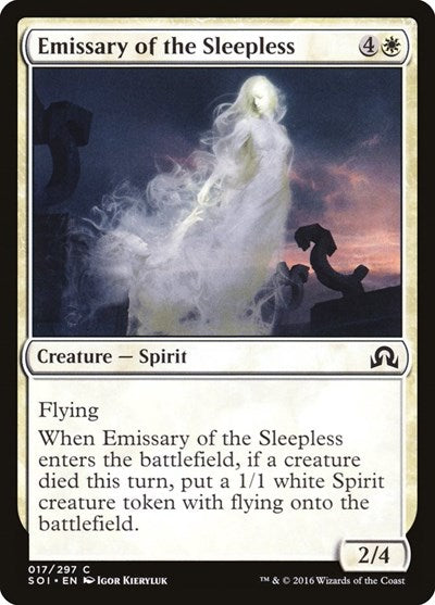 Emissary of the Sleepless (SOI) #17 Common (Lightly Played) Shadows over Innistrad Magic: The Gathering: 2016