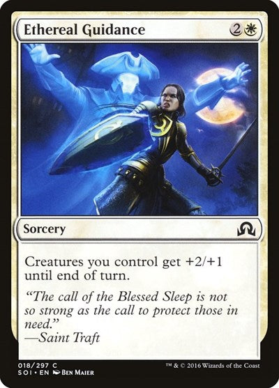Ethereal Guidance (SOI) #18 Common (Moderately Played) Shadows over Innistrad Magic: The Gathering: 2016