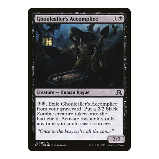 Ghoulcallers Accomplice (SOI) #112 Common (Lightly Played) Shadows over Innistrad Magic: The Gathering: 2016