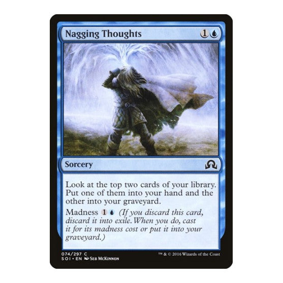 Nagging Thoughts (SOI) #74 Common (Lightly Played) Shadows over Innistrad Magic: The Gathering: 2016