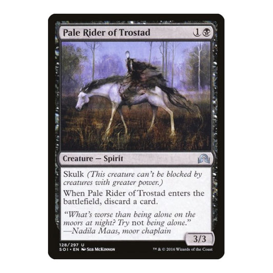 Pale Rider of Trostad (SOI) #128 Uncommon (Moderately Played) Shadows over Innistrad Magic: The Gathering: 2016