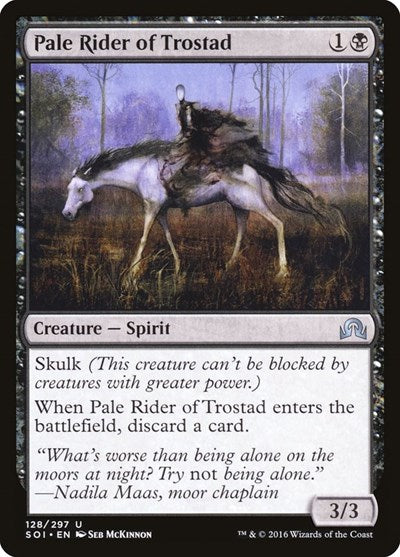 Pale Rider of Trostad (SOI) #128 Uncommon (Moderately Played) Shadows over Innistrad Magic: The Gathering: 2016