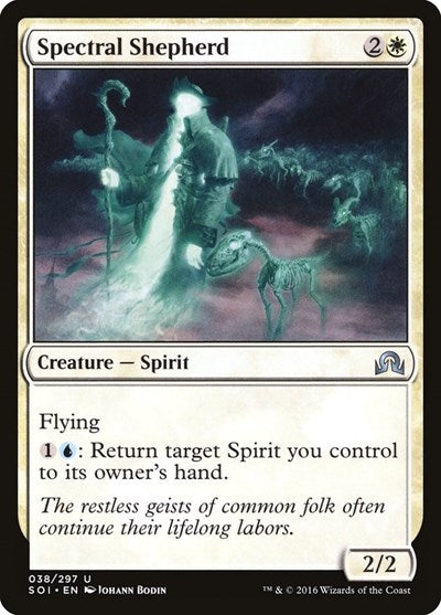 Spectral Shepherd (SOI) #38 Uncommon (Lightly Played) Shadows over Innistrad Magic: The Gathering: 2016