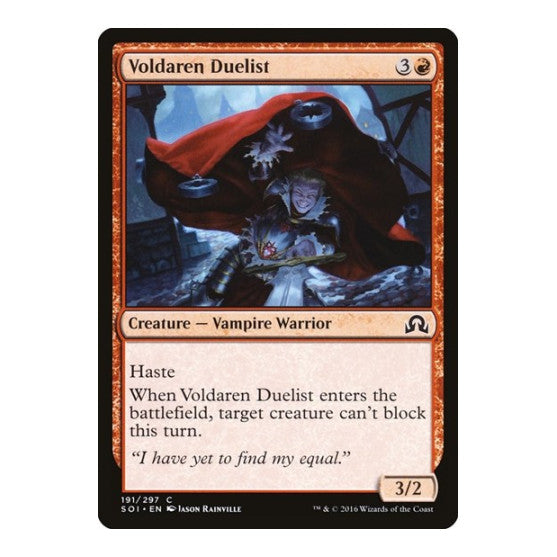Voldaren Duelist (SOI) #191 Common (Moderately Played) Shadows over Innistrad Magic: The Gathering: 2016