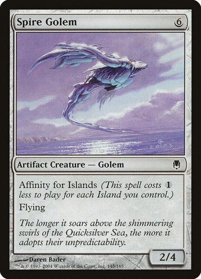 Spire Golem (DST) #145 Common (Moderately Played) Darksteel Magic: The Gathering: 2004