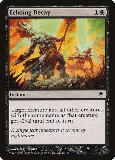 Echoing Decay (DST) #41 Common (Lightly Played) Darksteel Magic: 2004