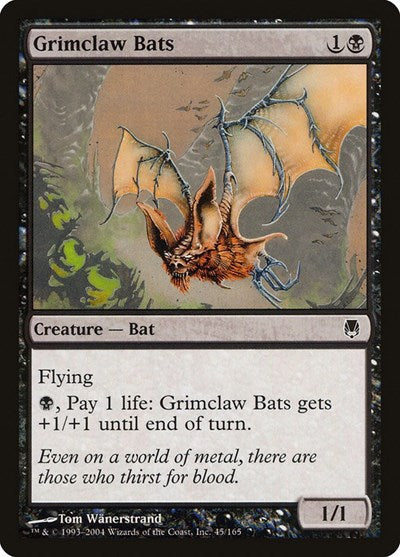 Grimclaw Bats (DST) #45 Common (Moderately Played) Darksteel Magic: The Gathering: 2004