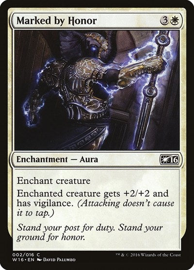 Marked by Honor (W16) #2 Common (Lightly Played) Welcome Deck 2016 Magic: The Gathering: 2016