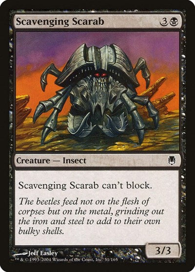 Scavenging Scarab (DST) #51 Common (Lightly Played) Darksteel Magic: 2004