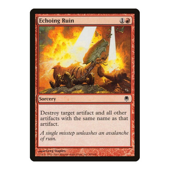 Echoing Ruin (DST) #59 Common (Moderately Played) Darksteel Magic: The Gathering: 2004
