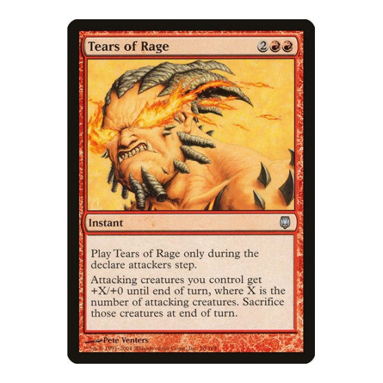 Tears of Rage (DST) #70 Uncommon (Moderately Played) Darksteel Magic: The Gathering: 2004
