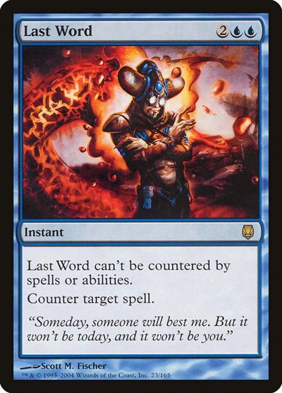 Last Word (DST) #23 Rare (Lightly Played) Darksteel Magic: The Gathering: 2004