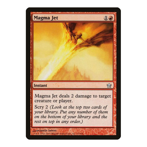 Magma Jet (5DN) #73 Uncommon (Moderately Played) Fifth Dawn Magic: The Gathering: 2004