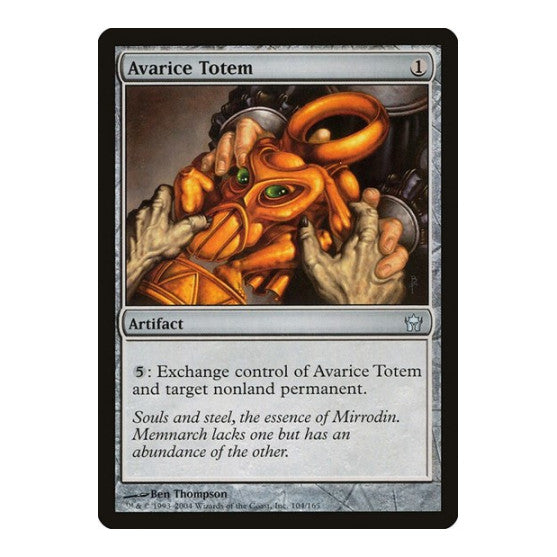 Avarice Totem (5DN) #104 Uncommon (Lightly Played) Fifth Dawn Magic: The Gathering: 2004
