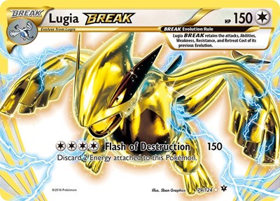 Lugia BREAK (FCO) #79/124 Rare BREAK (Holofoil Lightly Played) XY - Fates Collide Pokemon: 2016