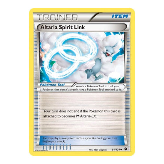 Altaria Spirit Link (FCO) #91/124 Uncommon (Moderately Played) XY - Fates Collide Pokemon: 2016
