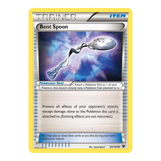 Bent Spoon (FCO) #93/124 Uncommon (Reverse Holofoil Lightly Played) XY - Fates Collide Pokemon: 2016