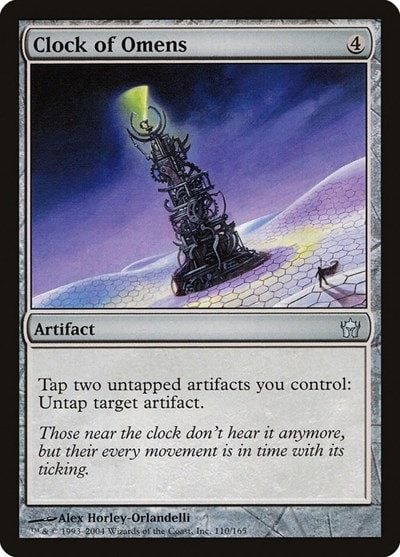 Clock of Omens (5DN) #110 Uncommon (Lightly Played) Fifth Dawn Magic: The Gathering: 2004