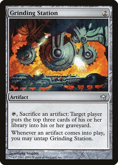 Grinding Station (5DN) #127 Uncommon (Lightly Played) Fifth Dawn Magic: The Gathering: 2004