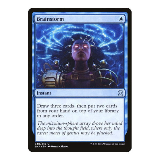 Brainstorm (EMA) #40 Uncommon (Lightly Played) Eternal Masters Magic: The Gathering: 2016