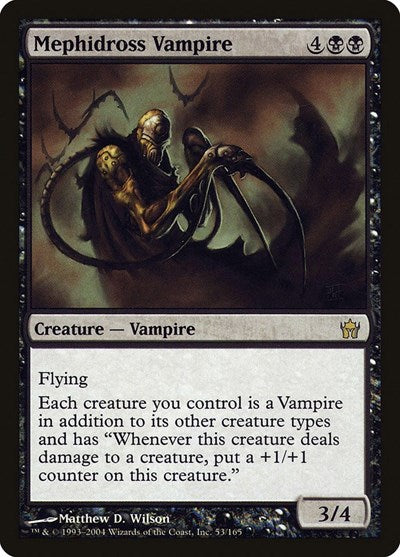Mephidross Vampire (5DN) #53 Rare (Heavily Played) Fifth Dawn Magic: 2004